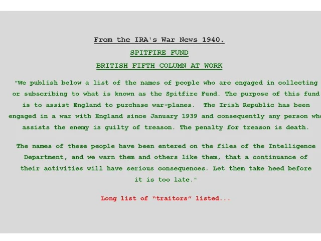 IRA Threats